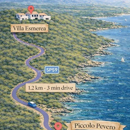 Esmerea Portocervo Con Piscina Privata ,jacuzi E Sauna Villa Porto Cervo
